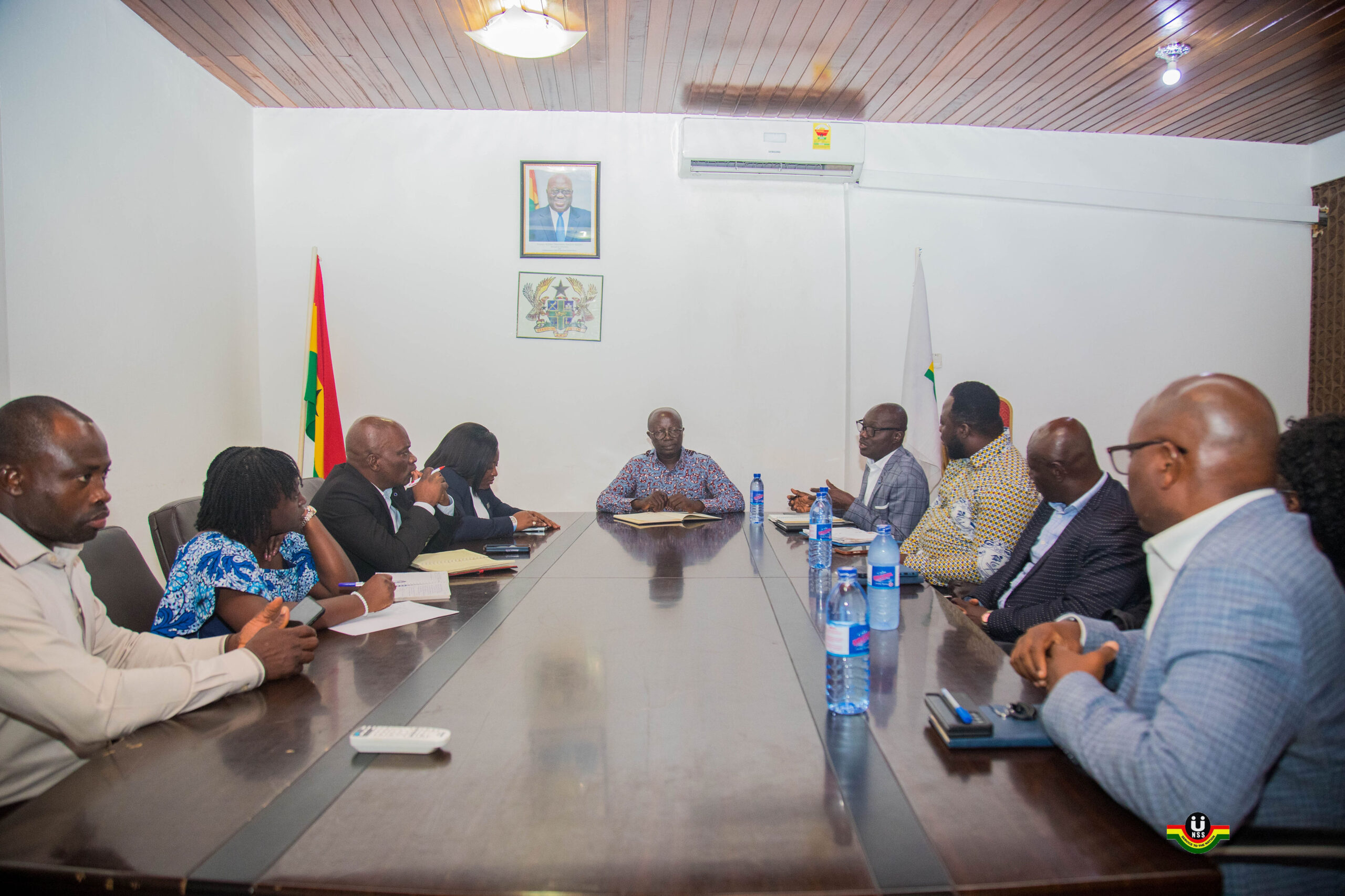 Ghana Institution of Surveyors Visit National Service Secretariat